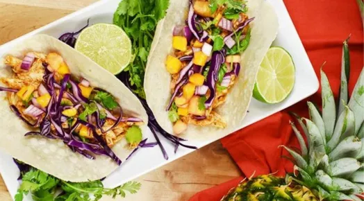 Collagen Slow Cooker Hawaiian BBQ Chicken Tacos Recipe