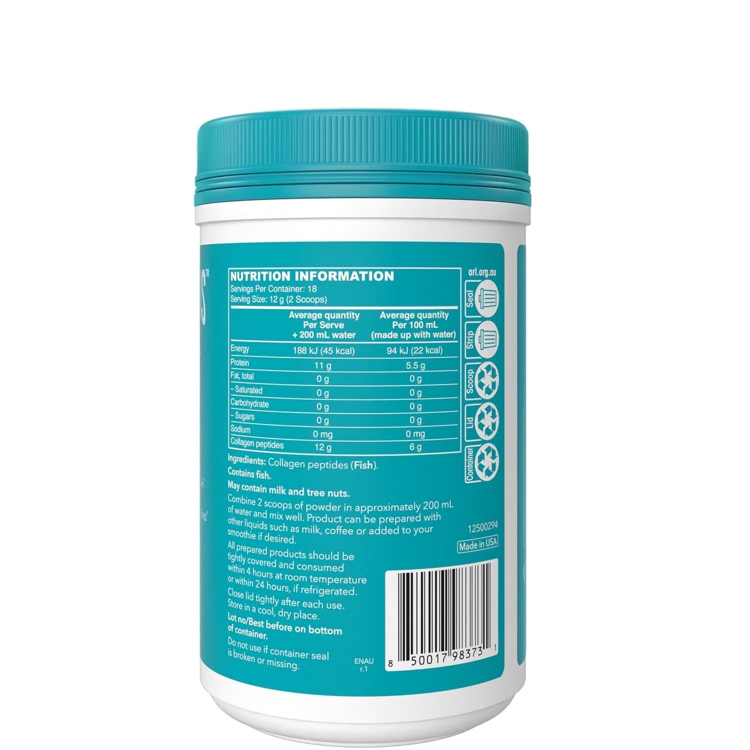 Marine Collagen powder Unflavoured 221g