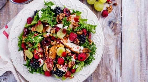 Blackberry Chicken Collagen Salad